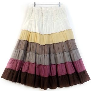 Dressbarn Multicolored Palette Skirt